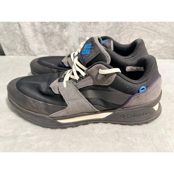Columbia Trailstorm Sneakers Black Gray Suede Mesh Shoes Men\'s Size 13 main image 4